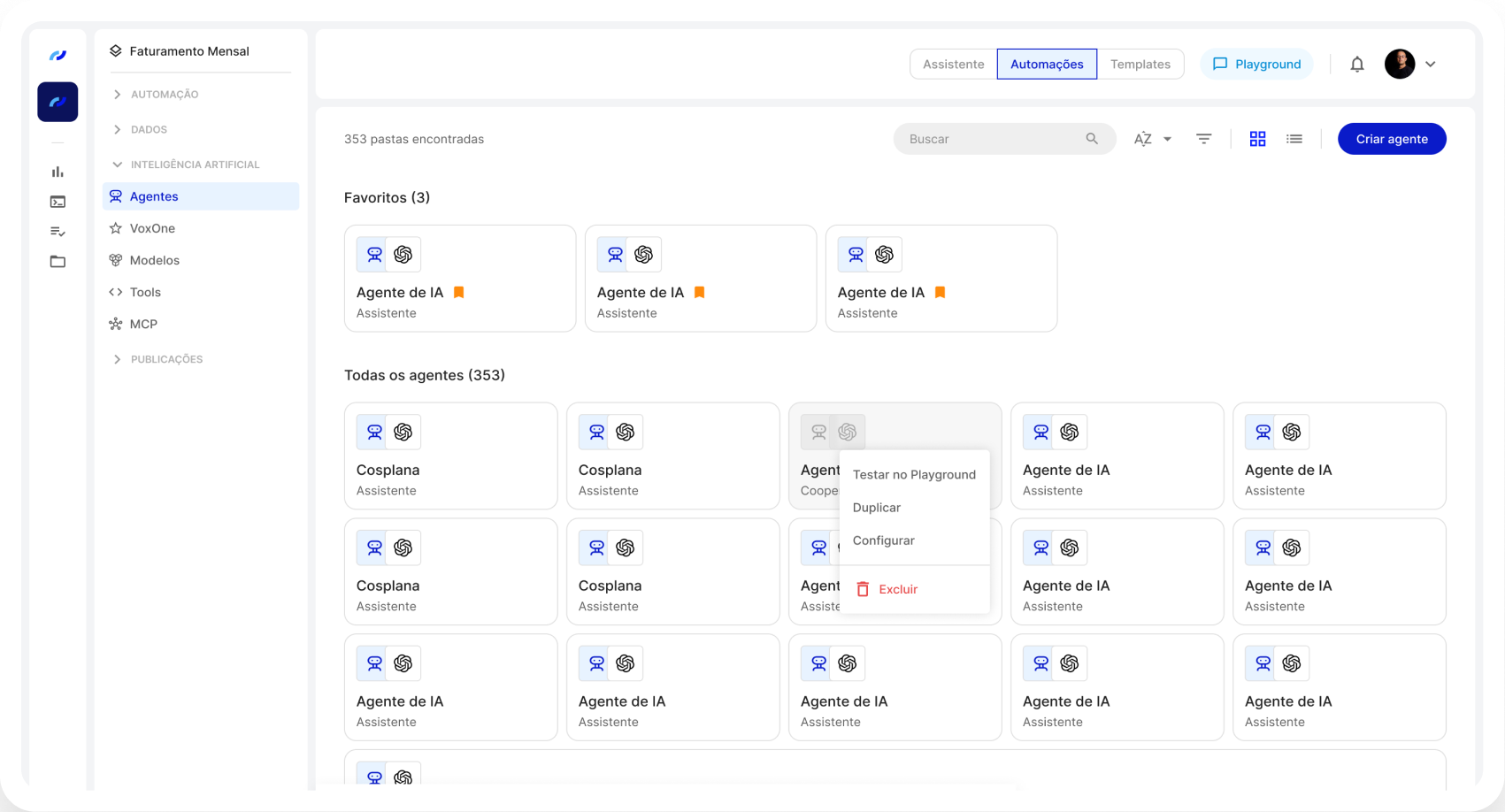 Projeções financeiras com IA aplicada