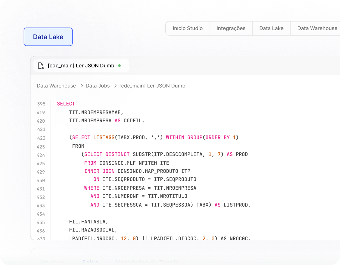 Estruture seu lakehouse